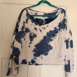 NATURAL LIFE Blue Tie-Dye Sweatshirt